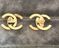 Image 1 of Gold CC Earrings 