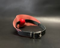 Image 4 of Leather Panel Gag combo set - Metallic Pink Edition  
