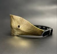 Image 2 of Leather Panel Gag combo set - Metallic Yellow Edition 