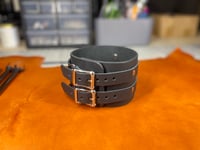 Image 5 of Bondage Leather Collar (3") - Strict Posture - BDSM
