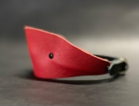 Image 4 of Leather Panel Gag combo set - Red Edition 
