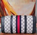 Image of Vtg.Gucci Blue Monogram Boston 