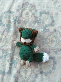 Forest Maple Foxie Plushie + Brown Bonnet 