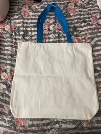 Image 7 of MEDIUM COLOR STRAP TOTE BAG  WITH YOUR CHOICE OF PRINT ON BOTH SIDES 