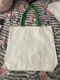 Image 6 of MEDIUM COLOR STRAP TOTE BAG  WITH YOUR CHOICE OF PRINT ON BOTH SIDES 
