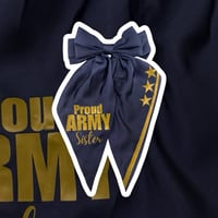 Army Dress Blues Ribbon Bow READ DESCRIPTION 
