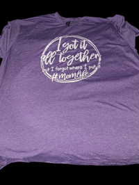 3xl purple graphic mom tshirt