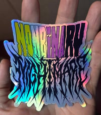 Holographic Vinyl Non-Binary Nightmare Sticker