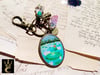 Frog Spotting hand painted bag charm and keychain 