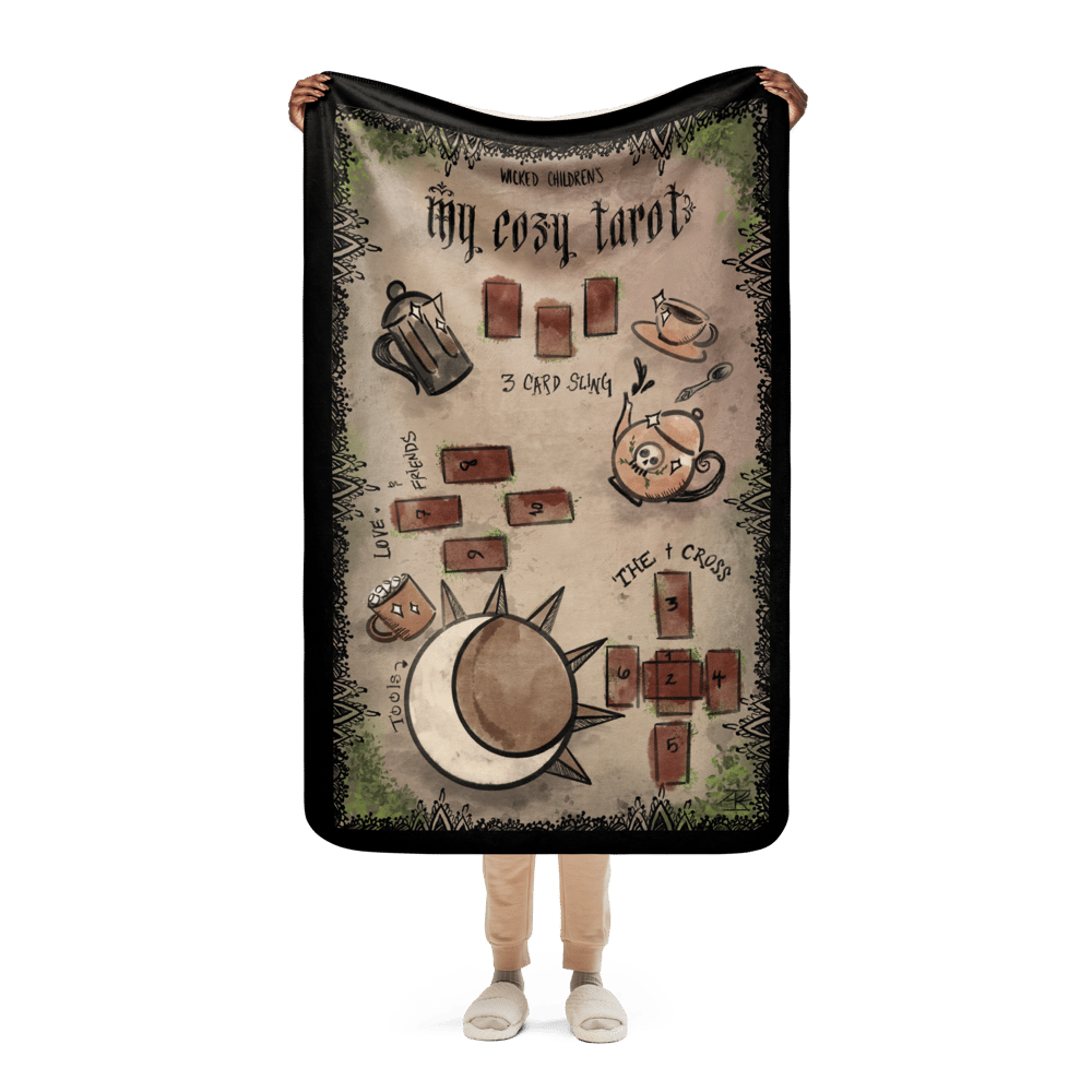 My Cozy Tarot Sherpa blanket