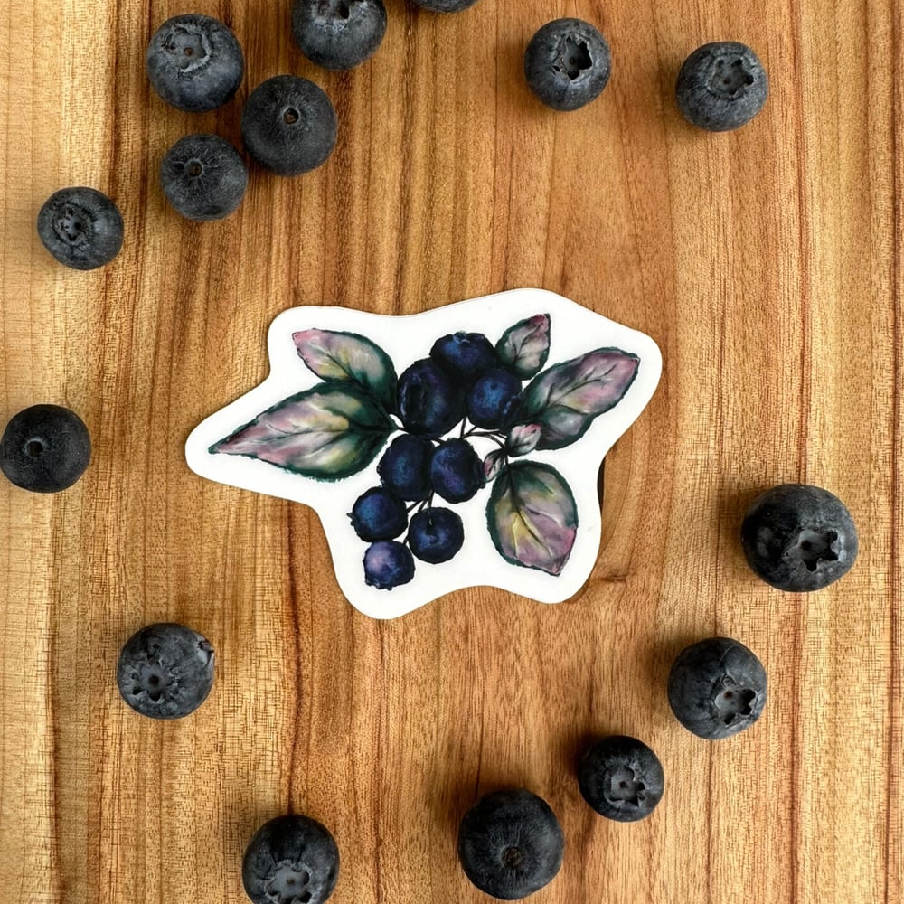Image of Blueberry Cluster Vinyl Sticker