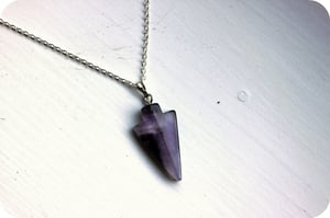 Image of Amethyst Arrowhead Pendant