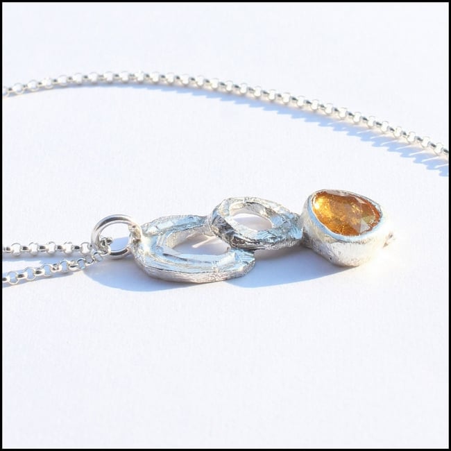 Ovals Orange Pendant