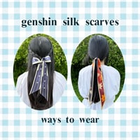 Image 6 of GENSHIN SILK SCARF - KAZUHA