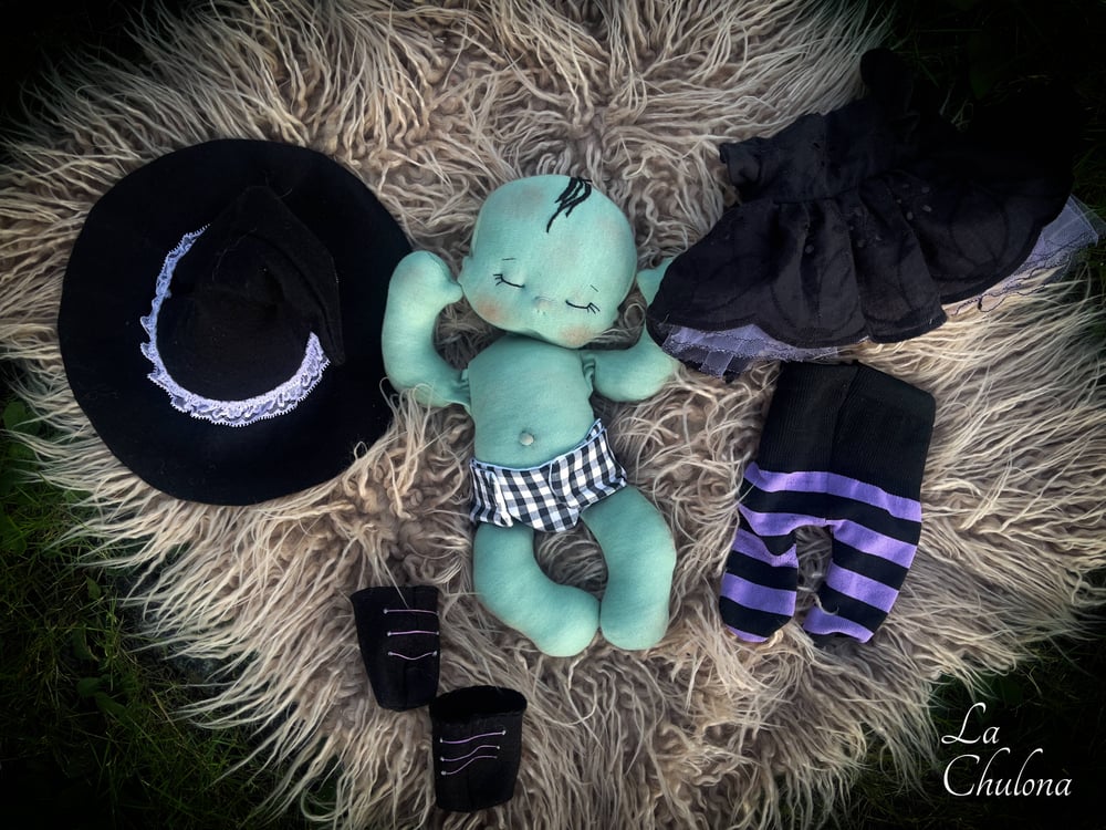 Image of Elphaba- 13 inch Baby Witch Doll