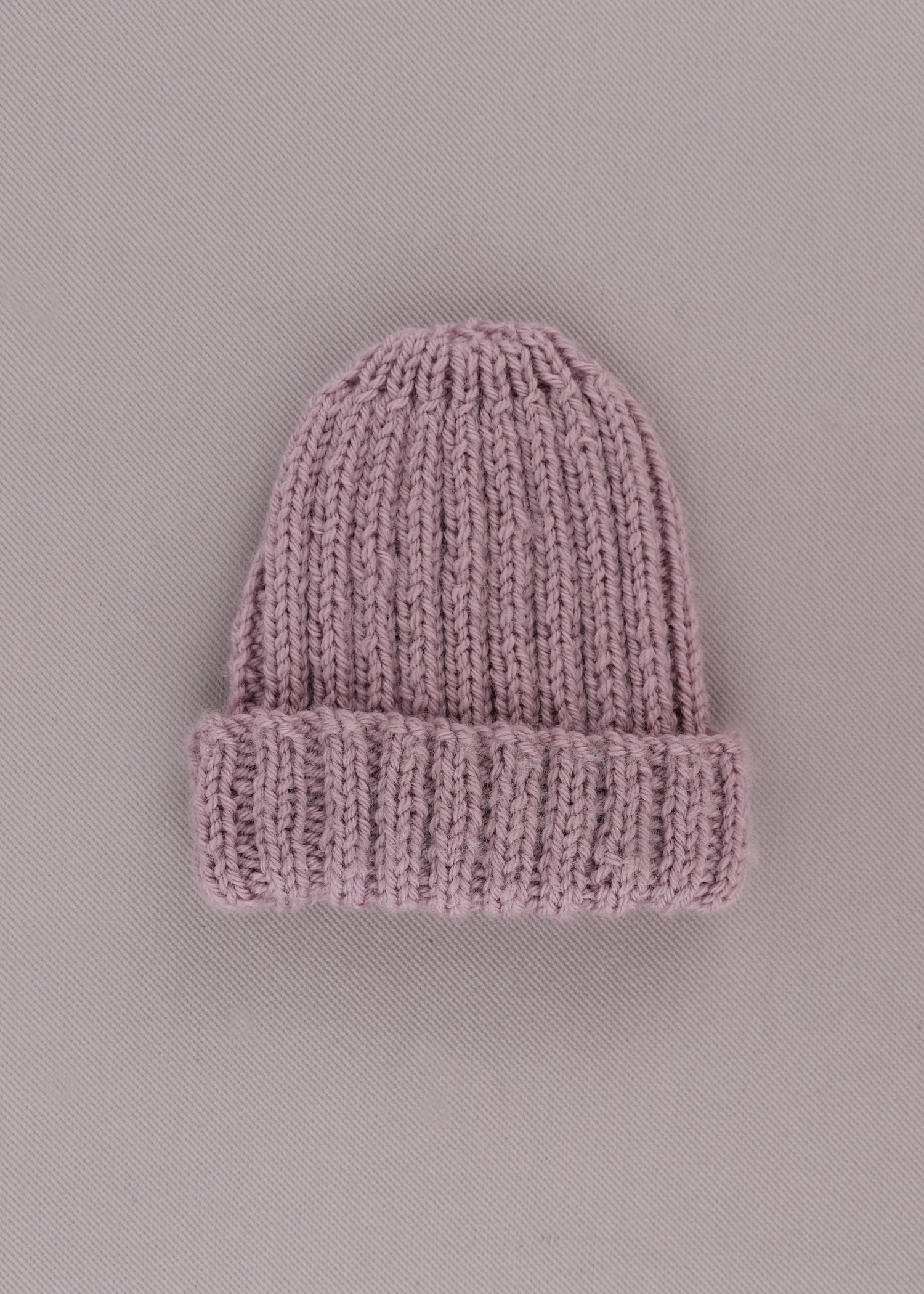 Image of Mauve Baby Beanie