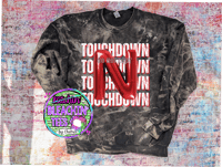 Touchdown Red Balloon letter Back Sweatshirt Youth & Adult