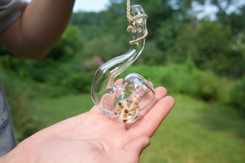 Rainbow implosion clear sherlock neckpiece