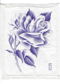 K.C.STEFFAN: Rose variation on Belgian lace