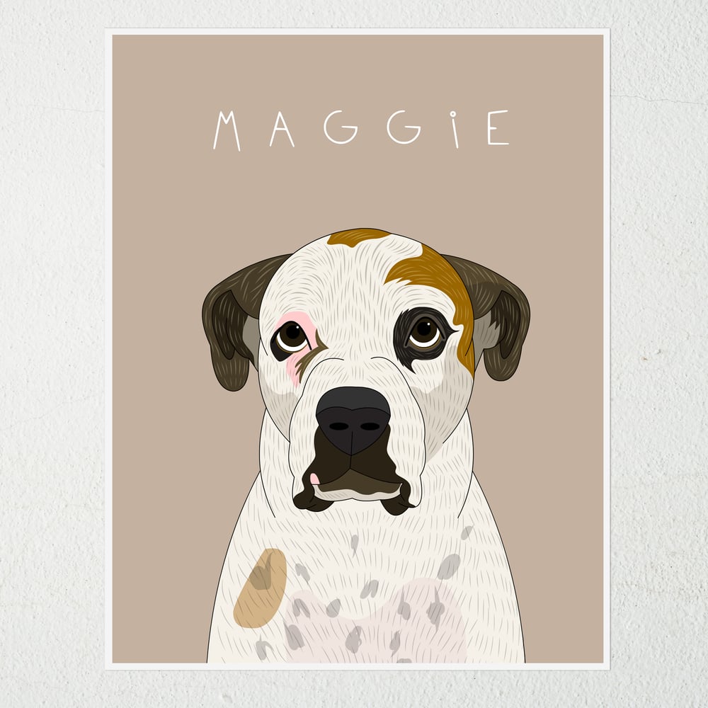 Image of Custom Dog Portrait From Photo