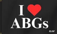 “I LOVE ABGs” FLAG