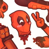 Image 2 of Deadpool Sticker Sheet