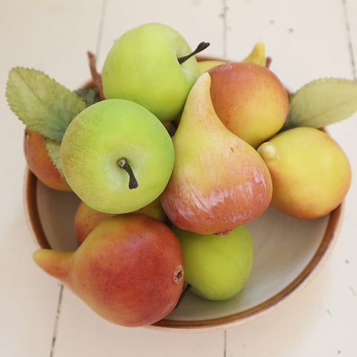 Image of Fruits de saison : pommes vertes et figues