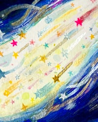 Image 2 of A5 - Le baiser des étoiles - illustration originale