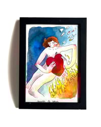 Image 1 of A6 - Sauver le cœur - illustration originale