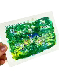 Image 4 of A6 - Le chat et les lutins - illustration originale