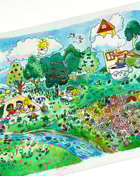 Image 2 of A5 - Le picnic - illustration originale 