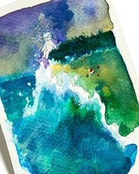 Image 2 of A6 - Le poème à la mer - illustration originale