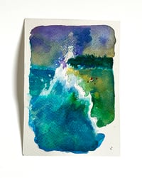 Image 1 of A6 - Le poème à la mer - illustration originale