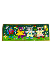 Image 2 of 7x20cm - La farandole - illustration originale