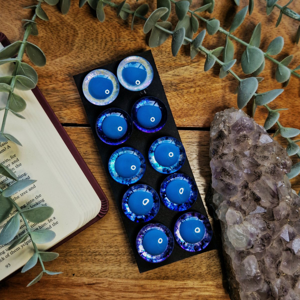 Blue Raspberry Eyes | Darkside Crochet