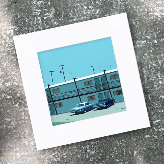 Escape Plan_6x6 Print (Matted) (Overall size 10"x10")