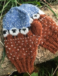 Image 1 of Baa-ble mittens - Ginger autumn - Ready to ship