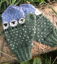 Image 2 of Baa-ble mittens - Lemongrass - Ready to ship