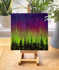 Image 2 of Step by Step painting class Bishopbriggs - Northern Lights - Saturday 30th November 2024