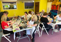 Image 3 of Step by Step painting class Bishopbriggs - Northern Lights - Saturday 30th November 2024