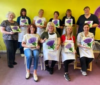 Image 4 of Step by Step painting class Bishopbriggs - Northern Lights - Saturday 30th November 2024