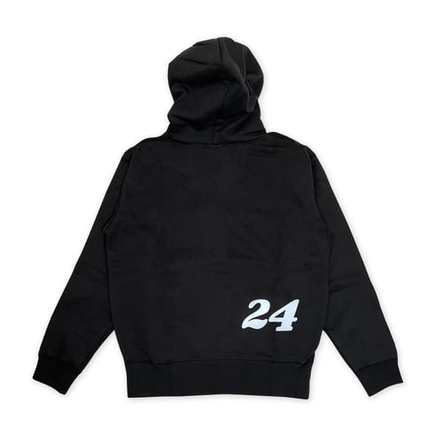 Image of Chequered Hoodie Black