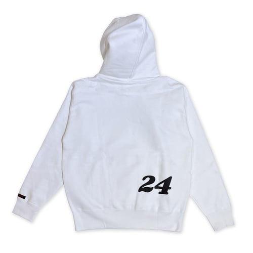 Image of Chequered Hoodie White