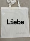 Liebe tote bag shopping bag