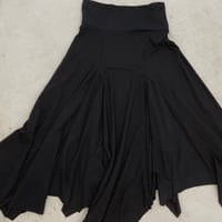 Image 1 of Mermaid black jersey  viscose skirt