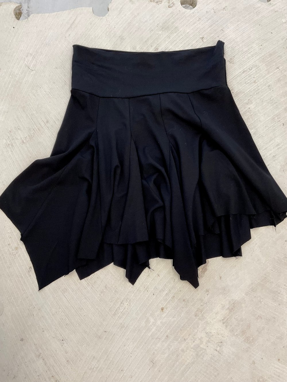 Marmaid black jersey  viscose skirt