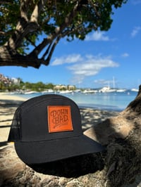 Image 1 of Black 7 Panel w/ Leather Patch