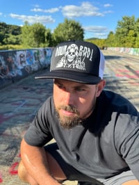 Image 6 of Mr. Death Black/White Trucker Hat