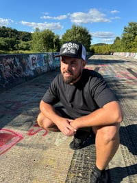 Image 7 of Mr. Death Black/White Trucker Hat