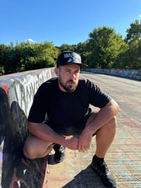 Image 3 of Mr. Death Black/Black Trucker Hat